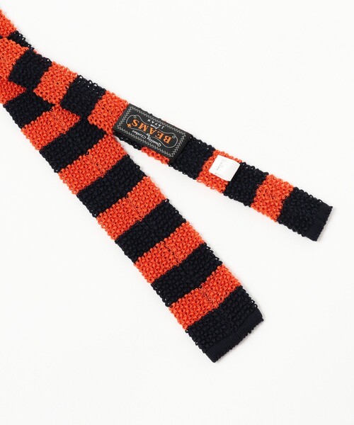 BEAMS PLUS(ビームスプラス)の「Cotton Knit Tie Stripe(ネクタイ・メンズ・グリーン/ワイン/イエロー/ブルー/レッド系その他7/オレンジ・ONE SIZE)」の12枚目の写真