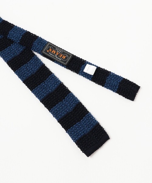 BEAMS PLUS(ビームスプラス)の「Cotton Knit Tie Stripe(ネクタイ・メンズ・グリーン/ワイン/イエロー/ブルー/レッド系その他7/オレンジ・ONE SIZE)」の9枚目の写真