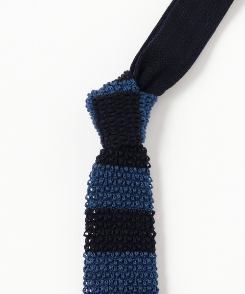 BEAMS PLUS(ビームスプラス)の「Cotton Knit Tie Stripe(ネクタイ・メンズ・グリーン/ワイン/イエロー/ブルー/レッド系その他7/オレンジ・ONE SIZE)」の7枚目の写真