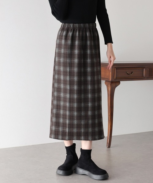 セール】チェック柄タイトスカート（スカート）｜BLUEEAST（ブルー