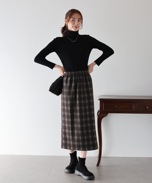 セール】チェック柄タイトスカート（スカート）｜BLUEEAST
