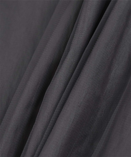 UR'S（ユアーズ）の「チュールブルゾン（ブルゾン・レディース・ブラック/チャコール・M）」の18枚目の写真