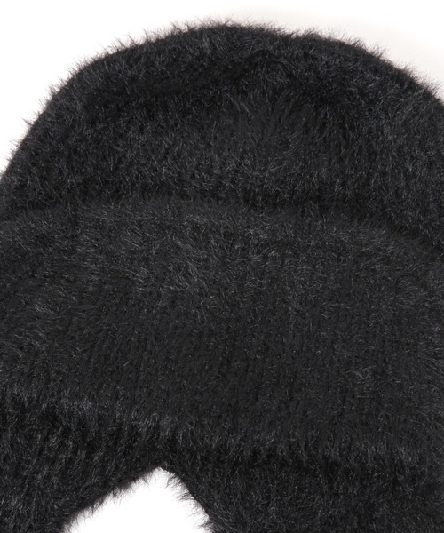 LAKOLE（ラコレ）の「ニットフライトキャップ / 143866（ニットキャップ/ビーニー・レディース・ブラック/オフホワイト・FREE）」の15枚目の写真
