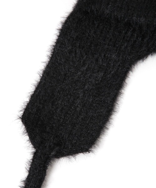 LAKOLE（ラコレ）の「ニットフライトキャップ / 143866（ニットキャップ/ビーニー・レディース・ブラック/オフホワイト・FREE）」の16枚目の写真