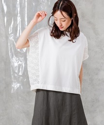 「Gready Brilliant」 「bois joli」半袖ブラウス FREE ブラック×ホワイト レディース Gready Brilliant 「Gready Brilliant」 「bois joli