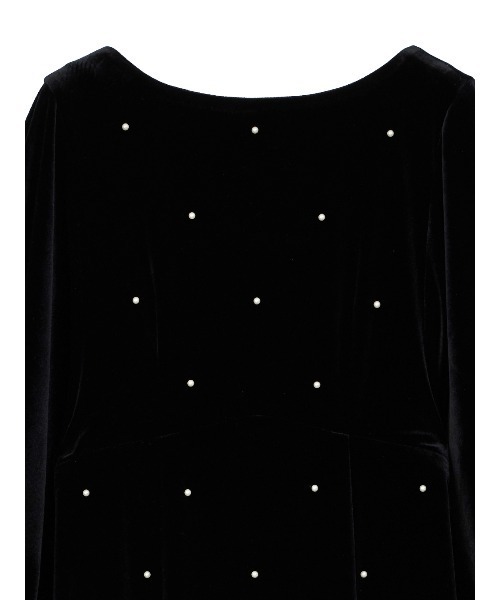BACK OPEN PEARL VELOUR DRESS（ドレス）｜Ameri（アメリ）の