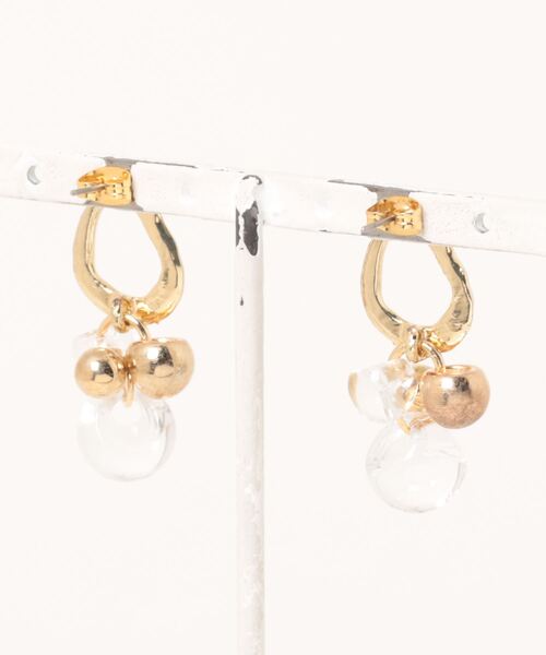 VIBGYOR(ヴィブジョー)の「【Agaro】No.172 フープピアス つぶつぶ(MA)(ピアス(両耳用)・レディース・ゴールド系その他・FREE)」の2枚目の写真