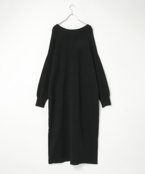 notch. by KR ヘンリーネック ニットワンピース TM ネイビー notch. by KR 】ヘンリーネックニットワンピース : COX-ONLINE