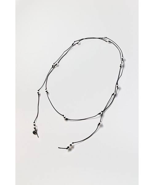 CHIGNON（シニヨン）の「CHIGNON マルチWAY丸玉コードチョーカー（ネックレス・レディース・シルバー/ベージュ/ゴールド・FREE）」の3枚目の写真