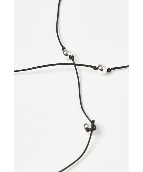 CHIGNON（シニヨン）の「CHIGNON マルチWAY丸玉コードチョーカー（ネックレス・レディース・シルバー/ベージュ/ゴールド・FREE）」の7枚目の写真