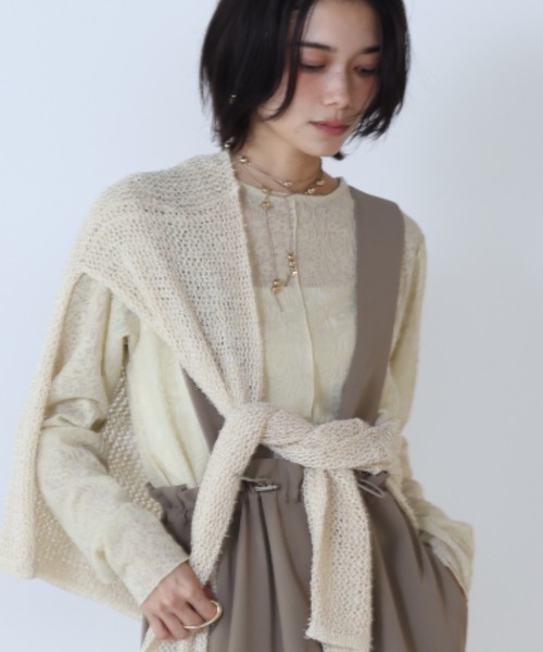 CHIGNON（シニヨン）の「CHIGNON マルチWAY丸玉コードチョーカー（ネックレス・レディース・シルバー/ベージュ/ゴールド・FREE）」の5枚目の写真