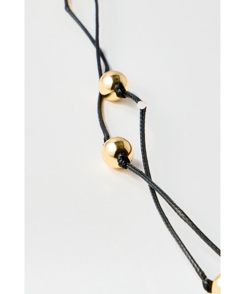 CHIGNON（シニヨン）の「CHIGNON マルチWAY丸玉コードチョーカー（ネックレス・レディース・シルバー/ベージュ/ゴールド・FREE）」の17枚目の写真