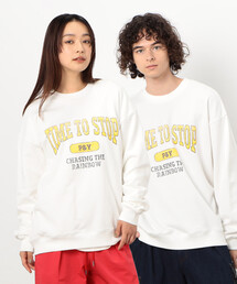 Purple&Yellow | カレッジプリントプルオーバー(スウェット)