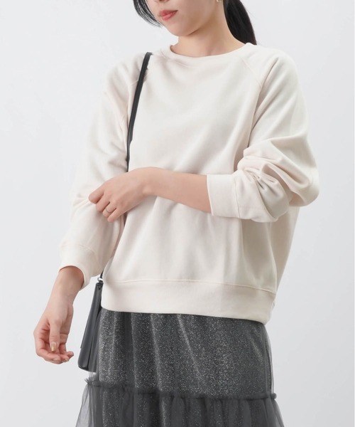 LUCA/LADY LUCK LUCA(ルカ/レディラックルカ)の「LC/LLL ラグラン裏起毛プルオーバー(Tシャツ/カットソー・レディース・アイボリー/ブラック/モカ/レッド・FREE)」の4枚目の写真