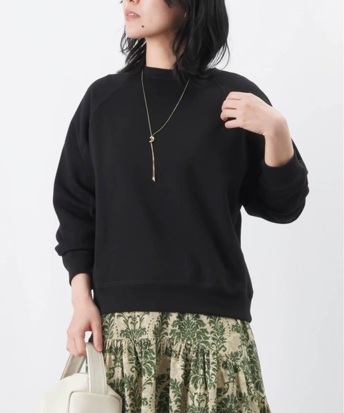 LUCA/LADY LUCK LUCA(ルカ/レディラックルカ)の「LC/LLL ラグラン裏起毛プルオーバー(Tシャツ/カットソー・レディース・アイボリー/ブラック/モカ/レッド・FREE)」の11枚目の写真