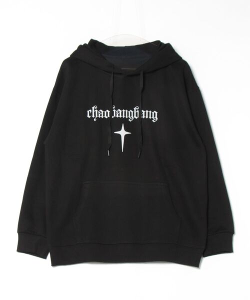 セール】クロス 星柄モチーフ プリント プルパーカー（パーカー