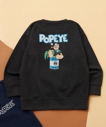 POPEYE（ポパイ）の「【 POPEYE / ポパイ 】キャラクタープリント オーバーサイズ 裏起毛 トレーナー 長袖 キッズ（スウェット）」