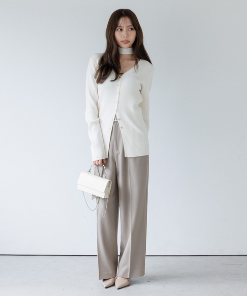 belt set 2tuck pants（ベルトセット2タックパンツ）（スラックス