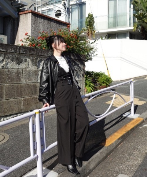 SENEE（セニー）の「belt set 2tuck pants（ベルトセット2タック