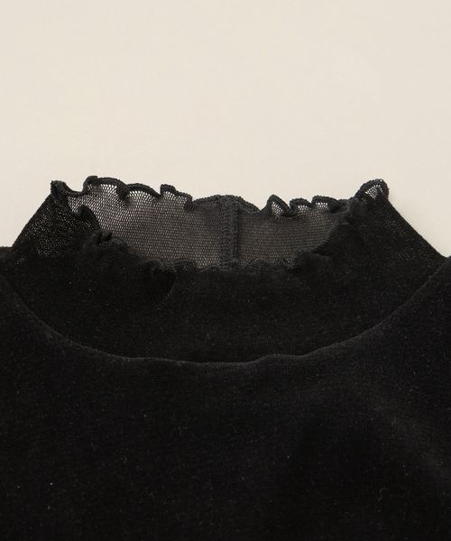 ナイロンチュールフロッキーカットソーkids(90cm-160cm)（Tシャツ/カットソー）｜IENA ENFANT（イエナアンファン）