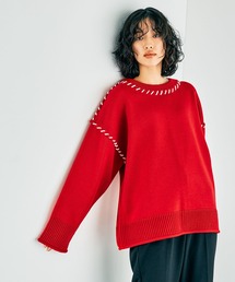 LEPSIM | 5ゲージハンドステッチプルオーバー　284006(ニット/セーター)