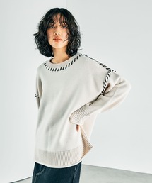 LEPSIM | 5ゲージハンドステッチプルオーバー　284006(ニット/セーター)