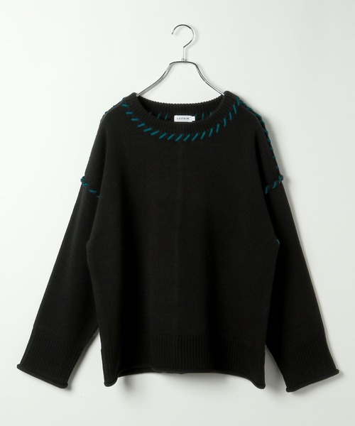 セール】5ゲージハンドステッチプルオーバー 284006（ニット/セーター