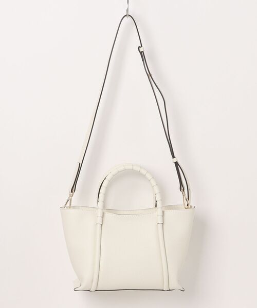 LORISTELLA(ロリステッラ)の「【LORISTELLA】シュリンクレザーミディアムサイズバッグ(Q56430)(トートバッグ・レディース・ベージュ/アイボリー・ALL)」の3枚目の写真