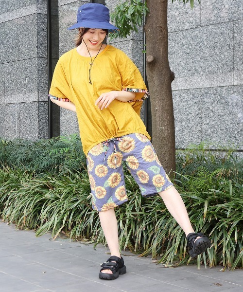 チチカカ（チチカカ）の「裏毛グラフィックショートパンツ【ユニセックス】（その他パンツ・メンズ・その他1/その他2/その他3/その他4・MEDIUM/LARGE）」の7枚目の写真
