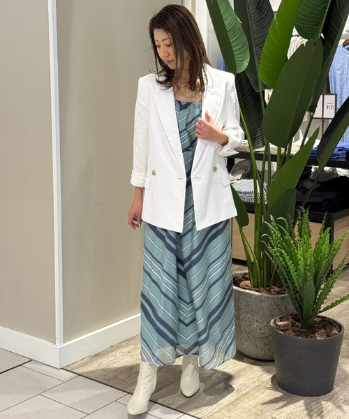 BANANA REPUBLIC テーラードジャケット リネン混 アンコン グレー BANANA REPUBLIC FACTORY STORE｜(M)BANANA REPUBLIC FACTORY