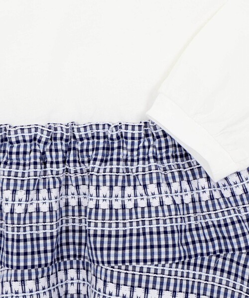 Noeil aime BeBe(ノイユエイムベベ)の「【お揃い】ギンガムティアードドッキングワンピース(80~130cm)(ワンピース・キッズ・ブルー系その他2/ピンク系その他・110cm/120cm/100cm/130cm/90cm)」の16枚目の写真