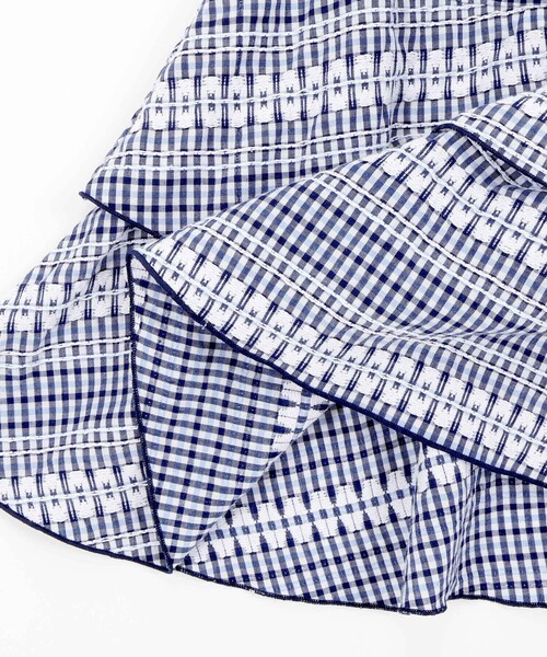 Noeil aime BeBe(ノイユエイムベベ)の「【お揃い】ギンガムティアードドッキングワンピース(80~130cm)(ワンピース・キッズ・ブルー系その他2/ピンク系その他・110cm/120cm/100cm/130cm/90cm)」の18枚目の写真