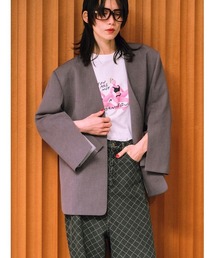 null.（ヌル）の「オーバーノーカラージャケット（その他アウター）」