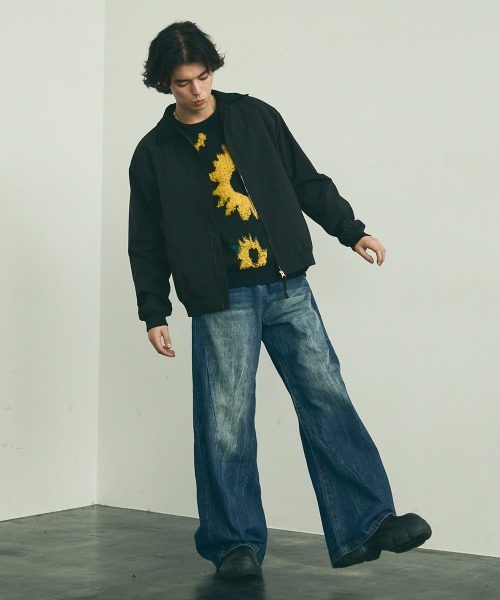 Shoowtime(ショウタイム)の「Collar corduroy switching zip up work jacket / 襟コーデュロイ切り替えジップアップワークジャケット(ブルゾン・メンズ・ブラック/パープル・MEDIUM/X-LARGE/LARGE)」の11枚目の写真