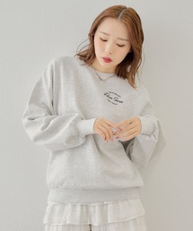 胸刺繍ロゴスウェット