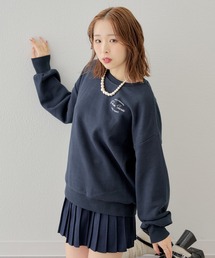 胸刺繍ロゴスウェット