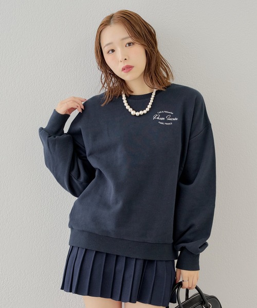20％OFF　SALE　売れ筋商品|||C+　シープラス　5分袖カットソー　ロゴ刺繍　プルオーバー　ゆったりシルエット　手洗い可　シンプルTシャツ　K80103　新作春夏物　Tシャツ C＋ 20％OFF SALE C+ シープラス 5分袖カットソー ロゴ刺繍 プル