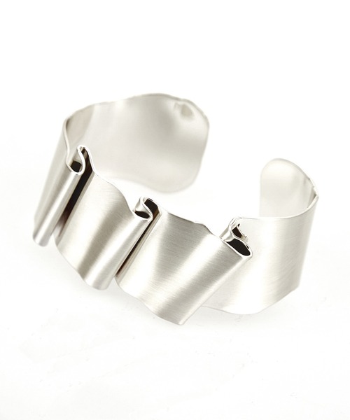 an meets zakka グニャグニャレイヤープレートメタルバングル / 太め