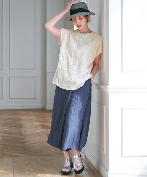 ikka(イッカ)の「ラバークロスベルトサンダル(サンダル・レディース・シルバーグレー/ブラック/ゴールド・M/L)」の22枚目の写真