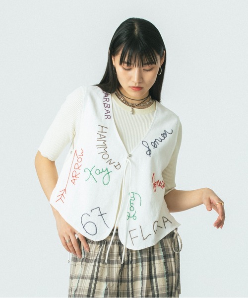 BEADS EMBROIDERY VEST（ベスト）｜ROSE BUD（ローズバッド）の