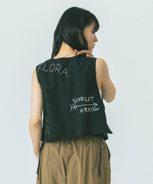 ベスト BEADS EMBROIDERY VEST BEADS EMBROIDERY VEST（ベスト）｜ROSE BUD（ローズバッド）の