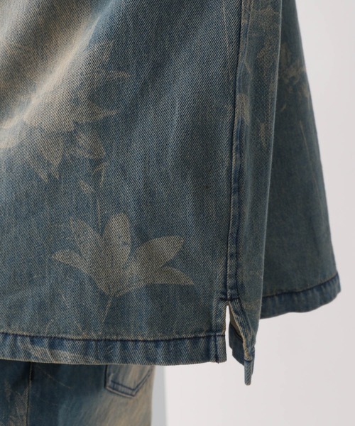 HARE（ハレ）の「【SET UP対応】フラワープリントデニムBIGシャツ(HARE)（シャツ/ブラウス・メンズ・ブラック/ブルー・FREE）」の16枚目の写真