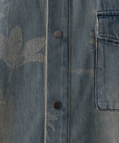 HARE（ハレ）の「【SET UP対応】フラワープリントデニムBIGシャツ(HARE)（シャツ/ブラウス・メンズ・ブラック/ブルー・FREE）」の18枚目の写真