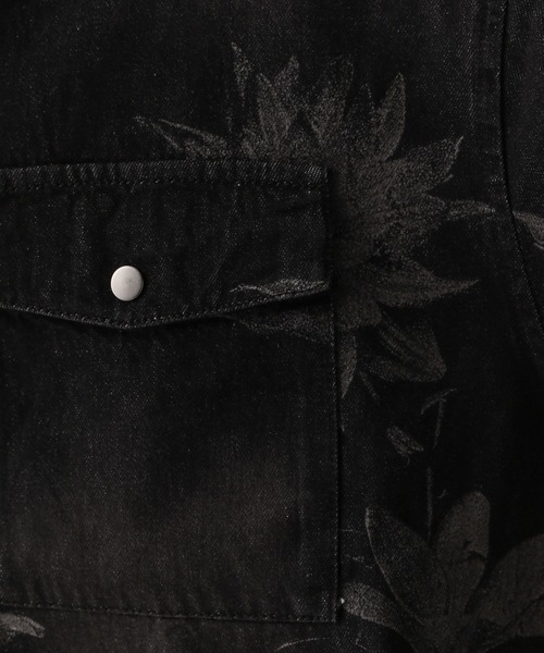 HARE（ハレ）の「【SET UP対応】フラワープリントデニムBIGシャツ(HARE)（シャツ/ブラウス・メンズ・ブラック/ブルー・FREE）」の17枚目の写真