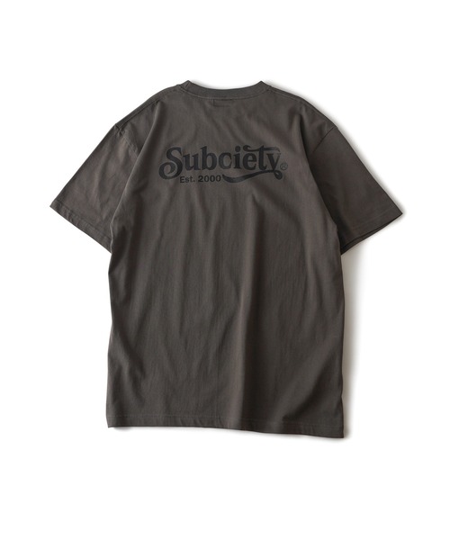 Subciety（サブサエティ）の「Stream tee（Tシャツ/カットソー・メンズ・ホワイト/オレンジ/ブラック×ブラック/ブラック・SMALL/MEDIUM/LARGE/X-LARGE/XX-LARGE）」の18枚目の写真