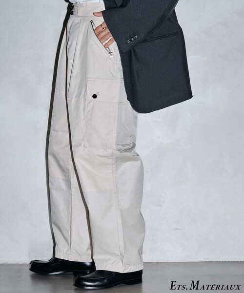 【新品】 ETS.MATERIAUX マテリオ M-38 ベルテッドパンツ ETS.MATERIAUX (マテリオ) FRENCH AFRICAN KUBA HOSPITAL パンツ