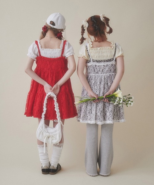 新作新品タグ付き　スナイデル♡ レーストリムコットンミニワンピース N°21（ヌメロヴェントゥーノ） ワンピース H152 4921 レディース