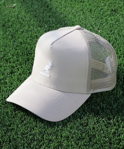 KANGOL（カンゴール）の「【KANGOL/カンゴール】トラッカーメッシュ ロゴキャップ（キャップ・メンズ・ブラック×ホワイト/ベージュ/ブラック・FREE）」の9枚目の写真