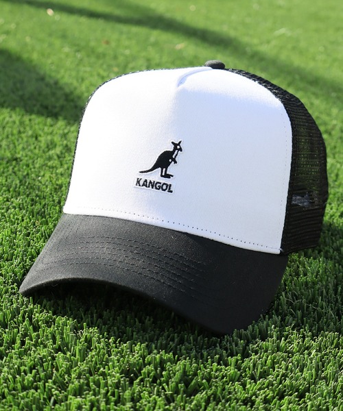 KANGOL（カンゴール）の「【KANGOL/カンゴール】トラッカーメッシュ ロゴキャップ（キャップ・メンズ・ブラック×ホワイト/ベージュ/ブラック・FREE）」の6枚目の写真
