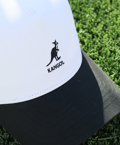 KANGOL（カンゴール）の「【KANGOL/カンゴール】トラッカーメッシュ ロゴキャップ（キャップ・メンズ・ブラック×ホワイト/ベージュ/ブラック・FREE）」の8枚目の写真
